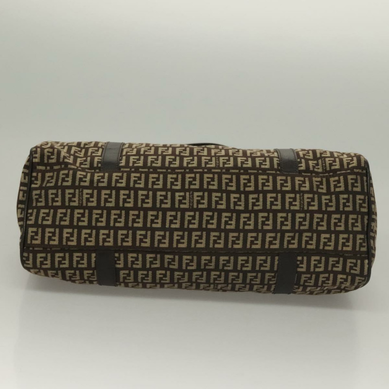 【日本直送】FENDI Zucchino 帆布 Mamma 單肩包 銀棕色 正品 PP885-4
