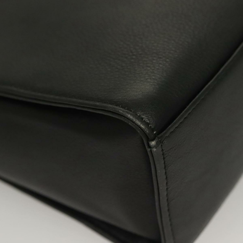 【日本直送】范思哲黑色金色皮革單肩包，正品 yk18934-15