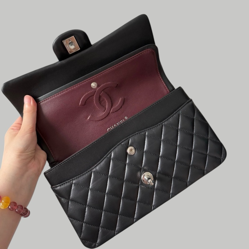 Chanel Lambskin CF25 SHW 羊皮25cm-5