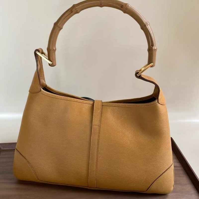 gucci 竹柄jackie竹節手提腋下包 31*21 99新配件塵袋-5