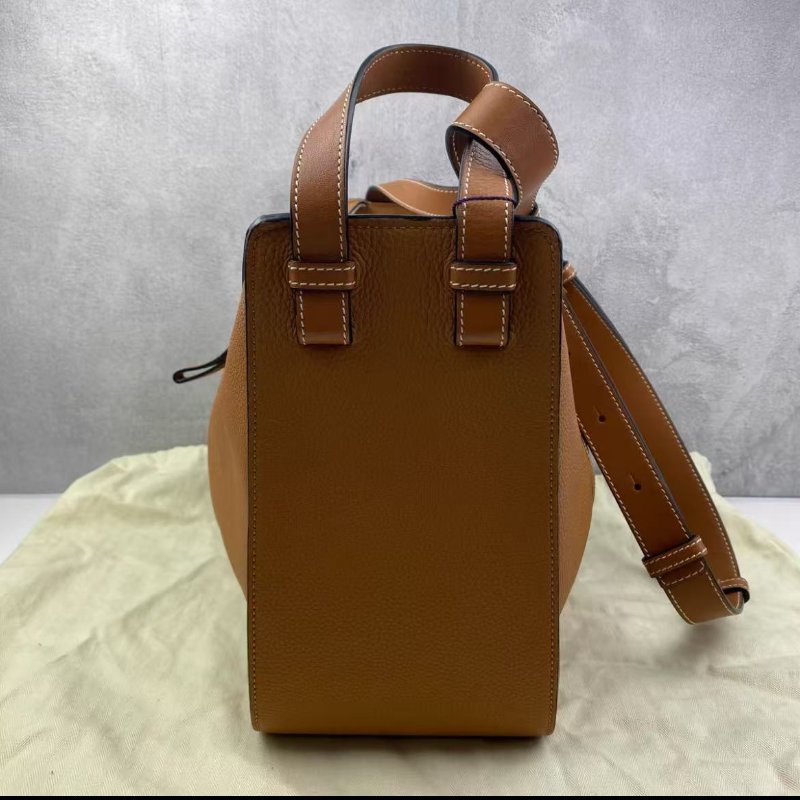 LOEWE Hammock 焦糖色吊床包荔枝牛皮腋下包小號 99新 配件塵袋-5