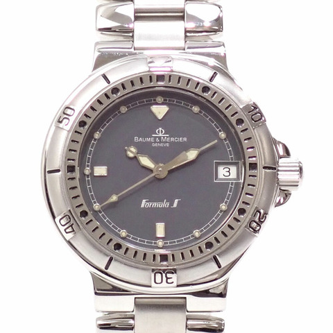 Baume & Mercier Formula S 女士石英腕錶，不鏽鋼，MV04FO30，電池供電