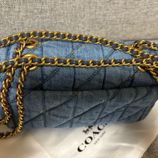 Coach 單寧牛仔藍包-10