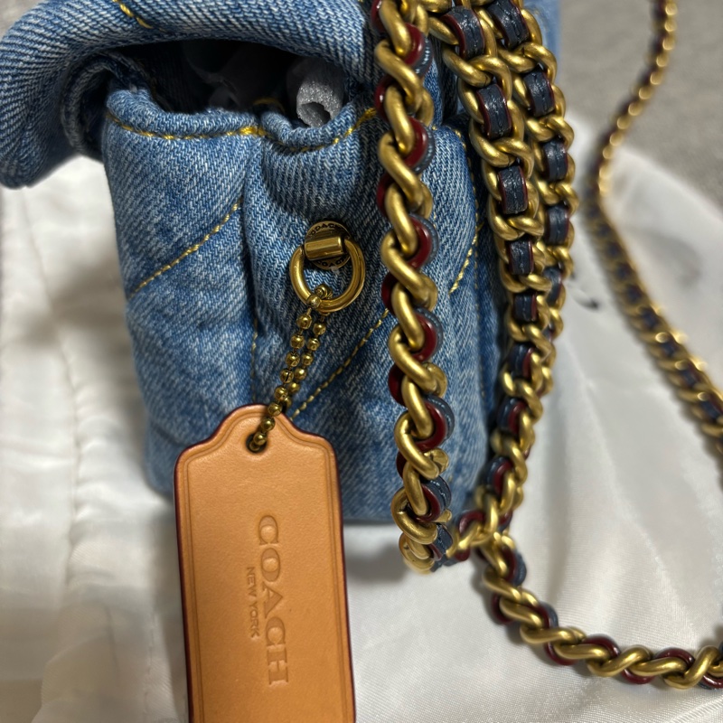 Coach 單寧牛仔藍包-11