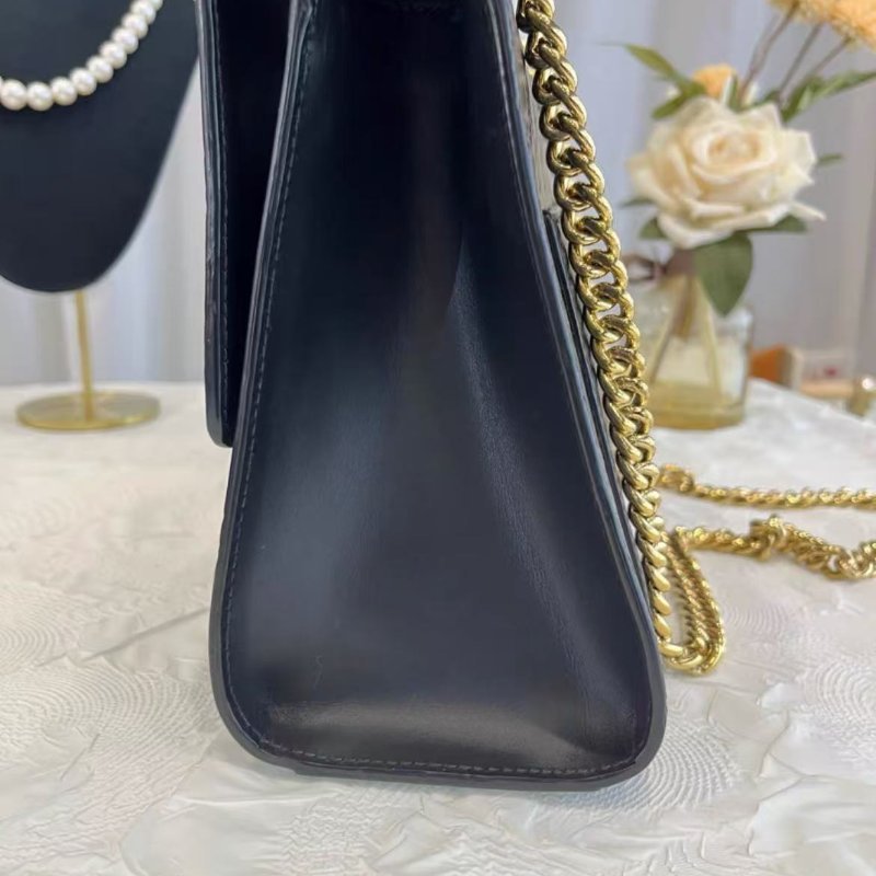 Gucci padlock月光寶盒 大號 黑色壓紋鏈條包 99新 配件塵袋-4