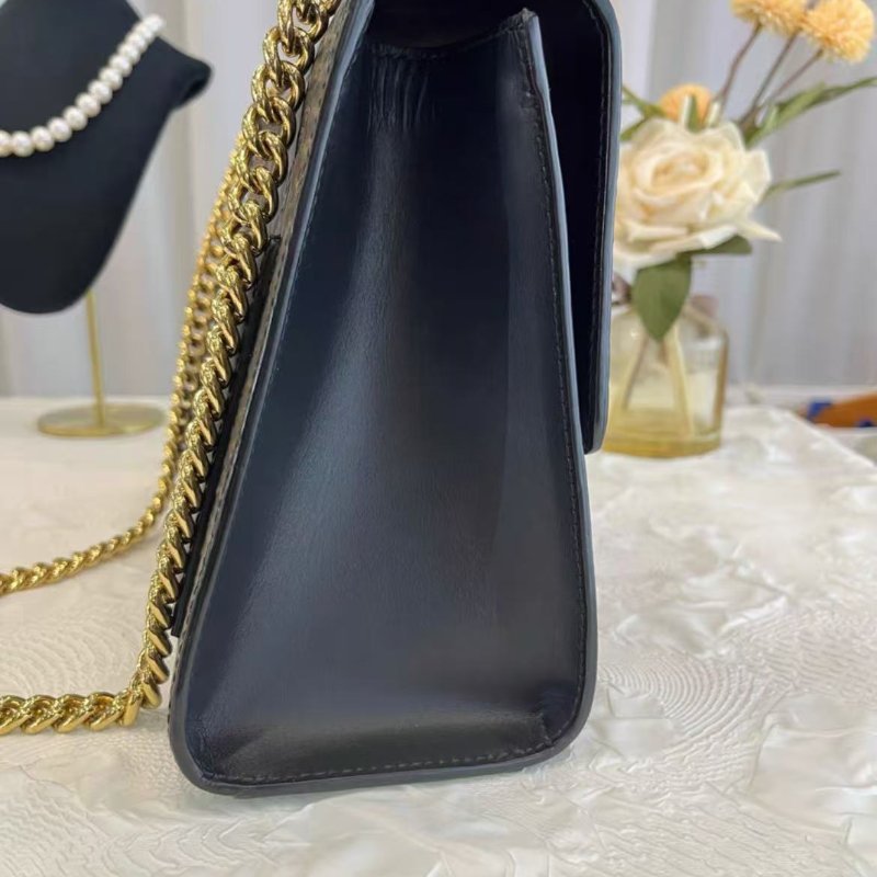 Gucci padlock月光寶盒 大號 黑色壓紋鏈條包 99新 配件塵袋-5