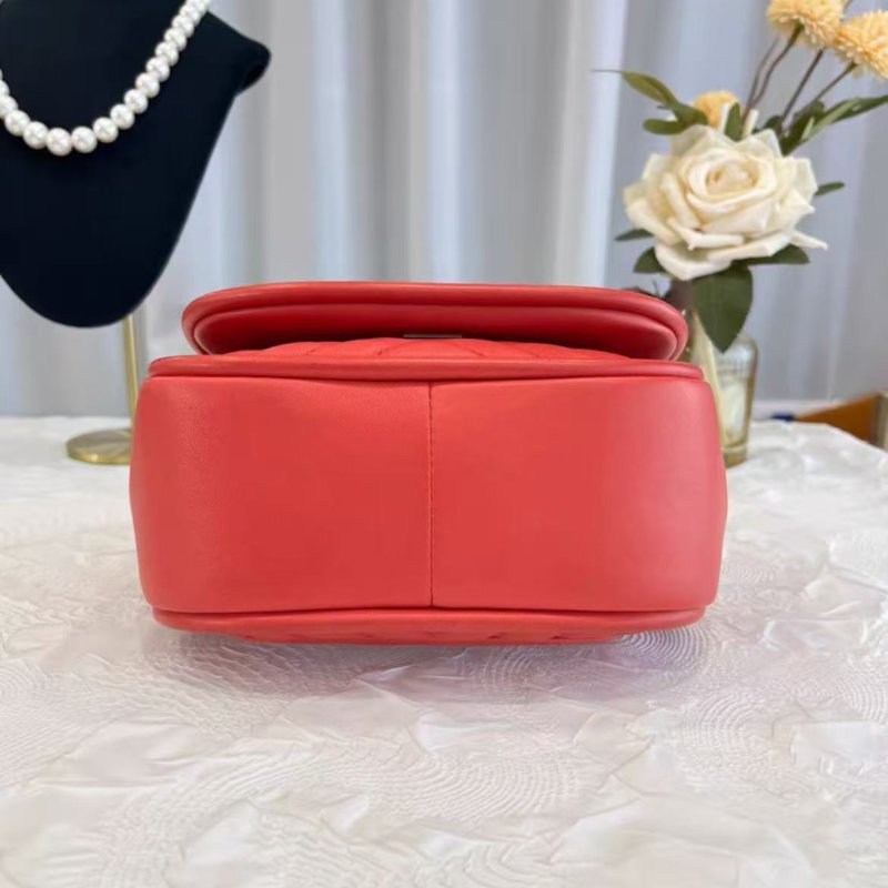 Chanel 17A handle V紋小郵差手提斜背包 20*18*8 98新 配件塵袋-4