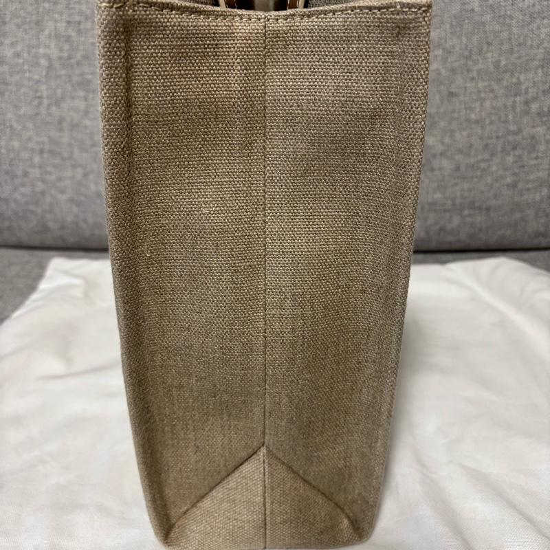 Chloe Woody tote bag 刺繡胭脂粉帆布托特包-2