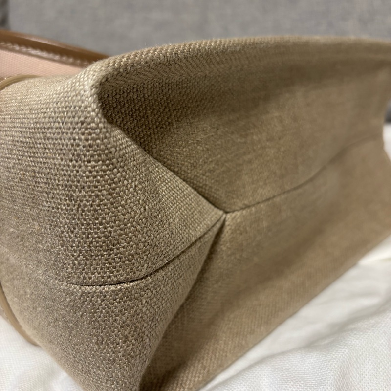 Chloe Woody tote bag 刺繡胭脂粉帆布托特包-7
