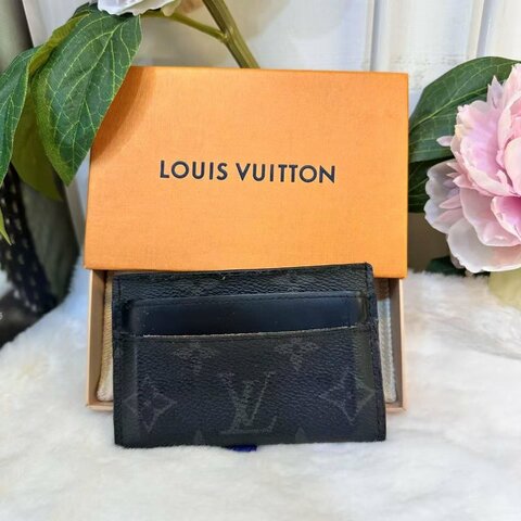 LV  Louis Vuitton 卡套  黑色老花 零錢包