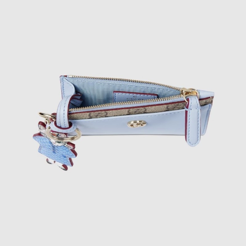 日本限定 gucci 樋口裕子聯名限定皮革鑰匙包 卡包-2