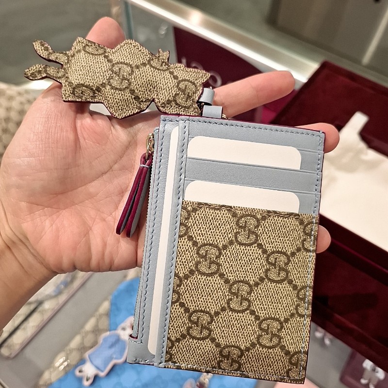 日本限定 gucci 樋口裕子聯名限定皮革鑰匙包 卡包-6