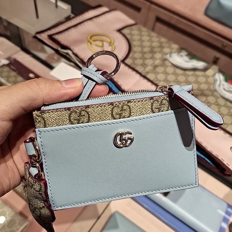 日本限定 gucci 樋口裕子聯名限定皮革鑰匙包 卡包-8