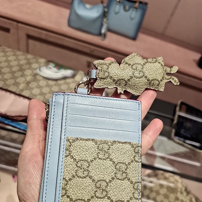 日本限定 gucci 樋口裕子聯名限定皮革鑰匙包 卡包-9