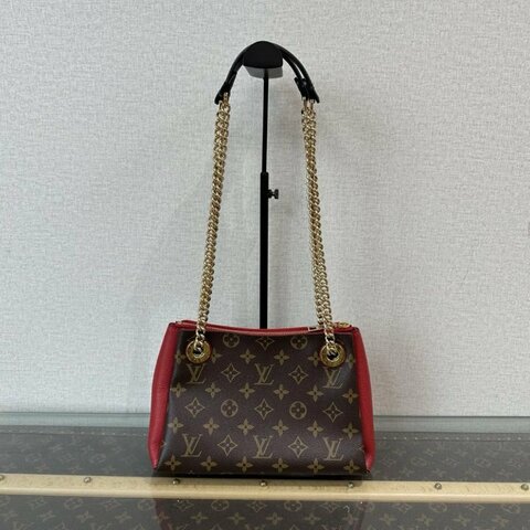 LV Surene bb老花紅色手提肩背斜背包 24*17*10 98新配件塵袋