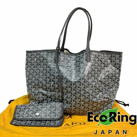 △ Goyard 高雅德 Grey Coated Canvas St Louis PM Tote Bag 灰色塗層帆布托特袋 - 257016401