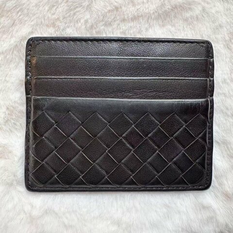 BOTTEGA VENETA 織紋 Card Case 卡片套 深啡色