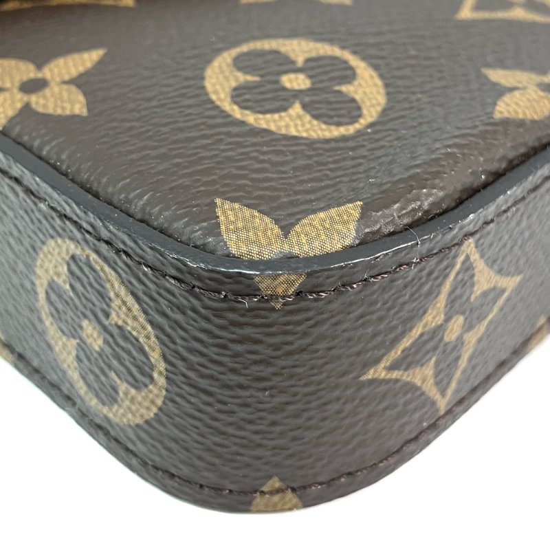 △ Louis Vuitton 路易威登 Brown Coated Canvas Monogram Félicie Pochette Chain Shoulder Bag M81896 啡色塗層帆布經典老花鎖鏈肩背袋 - 257016170-6