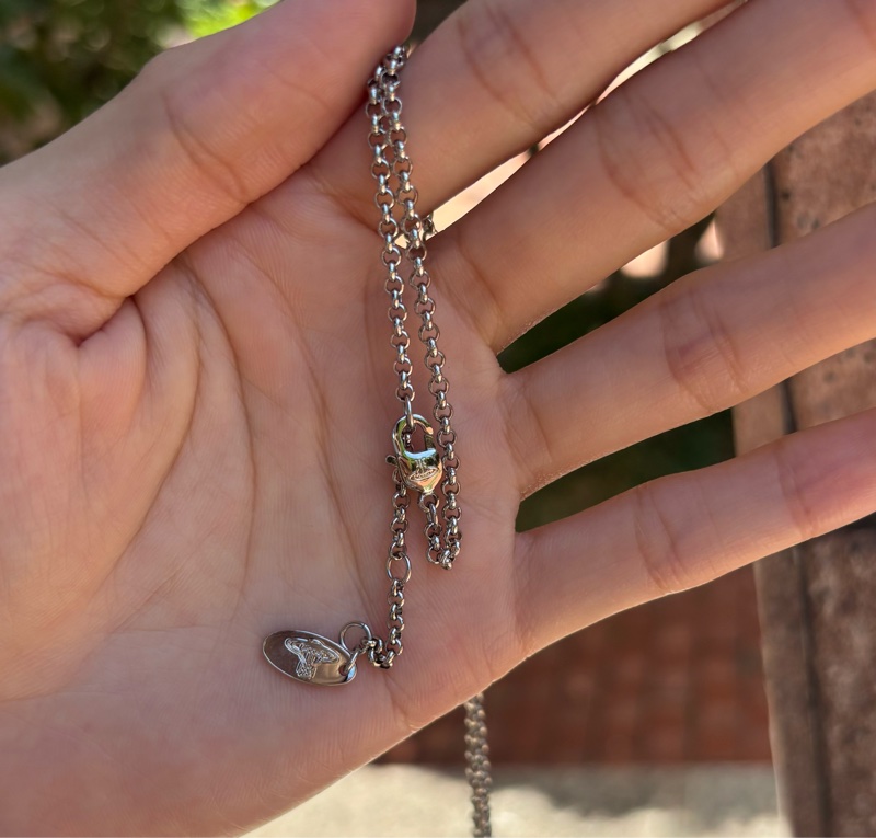 Vivienne Westwood 銀色粉鑽項鍊-18