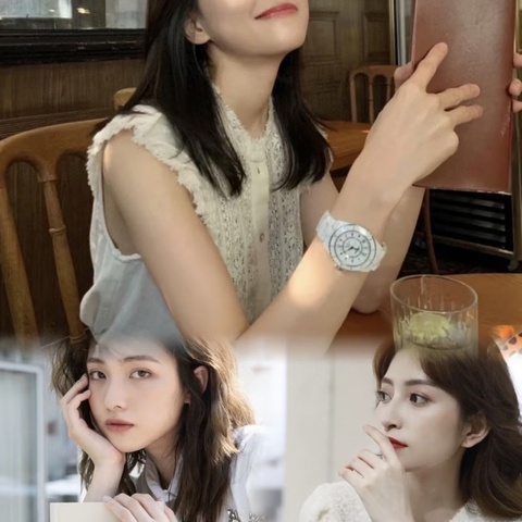 Chanel J12 白陶瓷 29mm 珍珠母貝 鑽石時標 石英錶 七夕限定77000