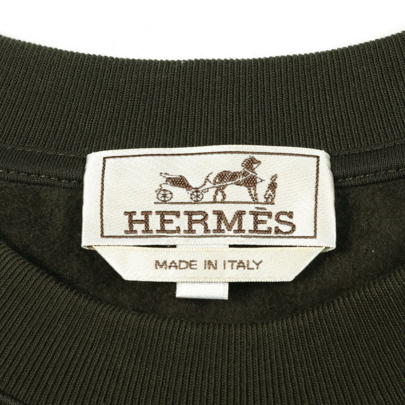 HERMES Punk'H 運動衫 上衣 棉質 綠色 二手 男士 XL 碼-2