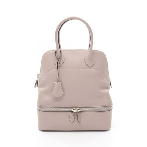 HERMES Bolide Sucre 手提包 Swift 皮革 粉紅色 Glycine 二手 女款 SHW T