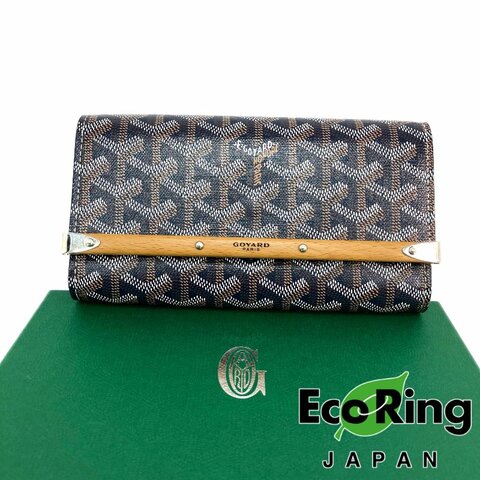 △ Goyard 高雅德 Navy And Brown Coated Canvas Monte-Carlo PM Shoulder Bag 深藍色和啡色塗層帆布肩背袋 - 257016400