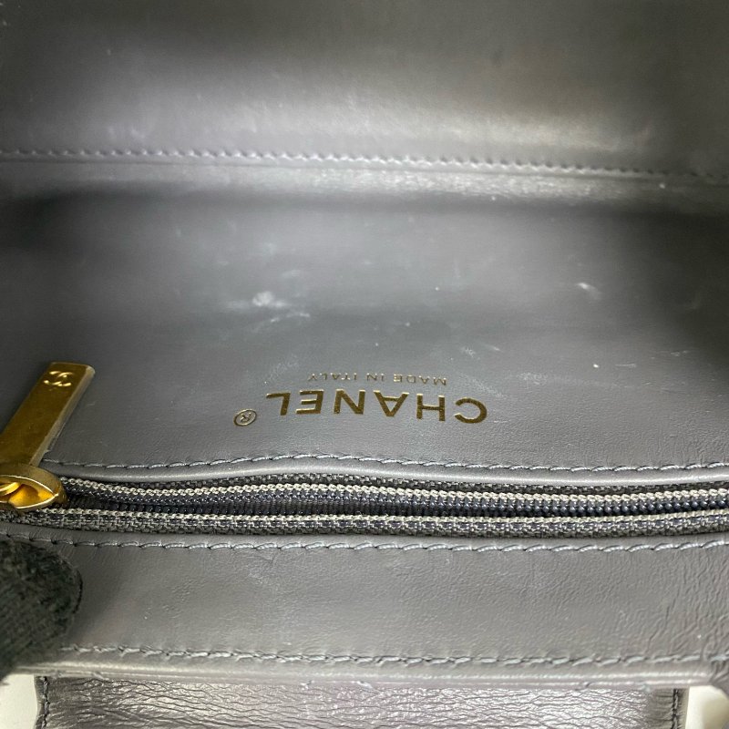 △ Chanel 香奈兒 Mini Kelly Gray Calfskin Gold Tone Metal Chain 2Way Bag AS4416 灰色小牛皮金色金屬鏈條兩用袋 AS4416 -257015739-19