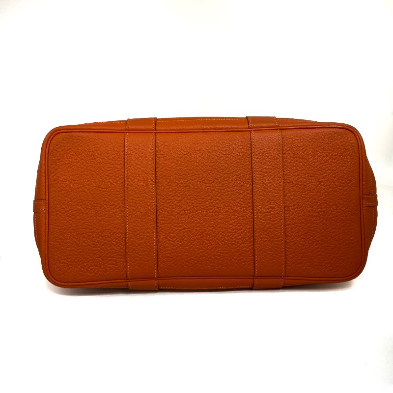 △ Hermes 愛馬仕 Garden Party 36 Orange Negonda Calfskin Palladium-plated Hardware Handbag Stamp T 橙色小牛皮銀扣手袋T刻 -257016190-14