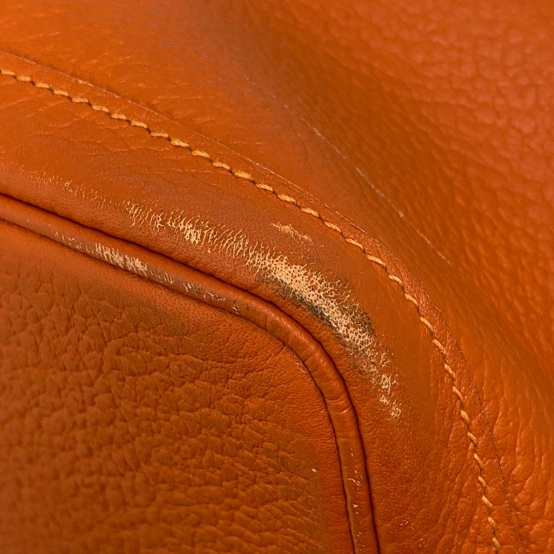 △ Hermes 愛馬仕 Garden Party 36 Orange Negonda Calfskin Palladium-plated Hardware Handbag Stamp T 橙色小牛皮銀扣手袋T刻 -257016190-15