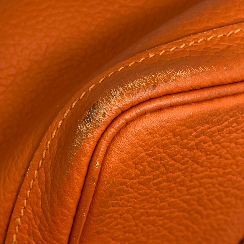 △ Hermes 愛馬仕 Garden Party 36 Orange Negonda Calfskin Palladium-plated Hardware Handbag Stamp T 橙色小牛皮銀扣手袋T刻 -257016190-18
