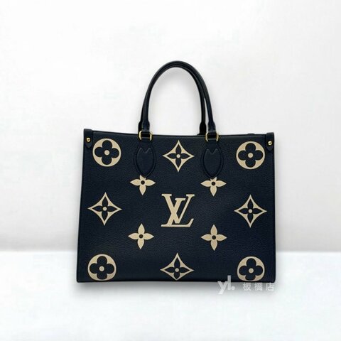 LV 深藍牛皮雙色OnTheGo MM