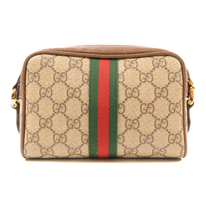 GUCCI 塗層帆布Ophidia Mini金扣肩背袋-1