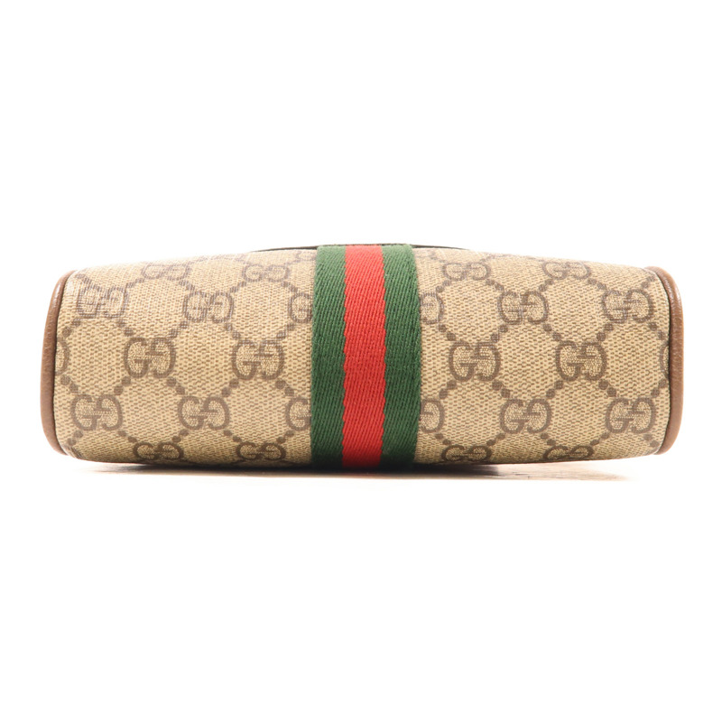 GUCCI 塗層帆布Ophidia Mini金扣肩背袋-3