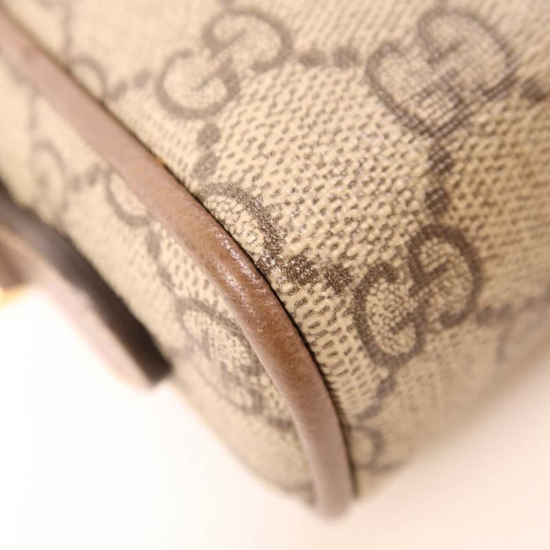 GUCCI 塗層帆布Ophidia Mini金扣肩背袋-8