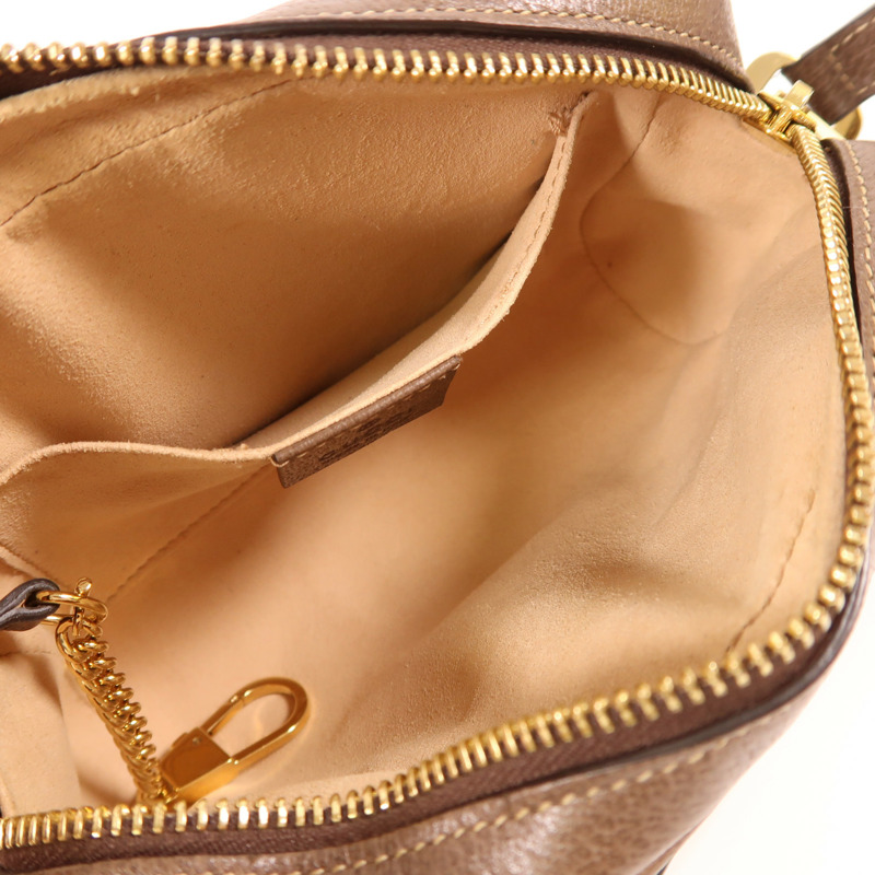 GUCCI 塗層帆布Ophidia Mini金扣肩背袋-9