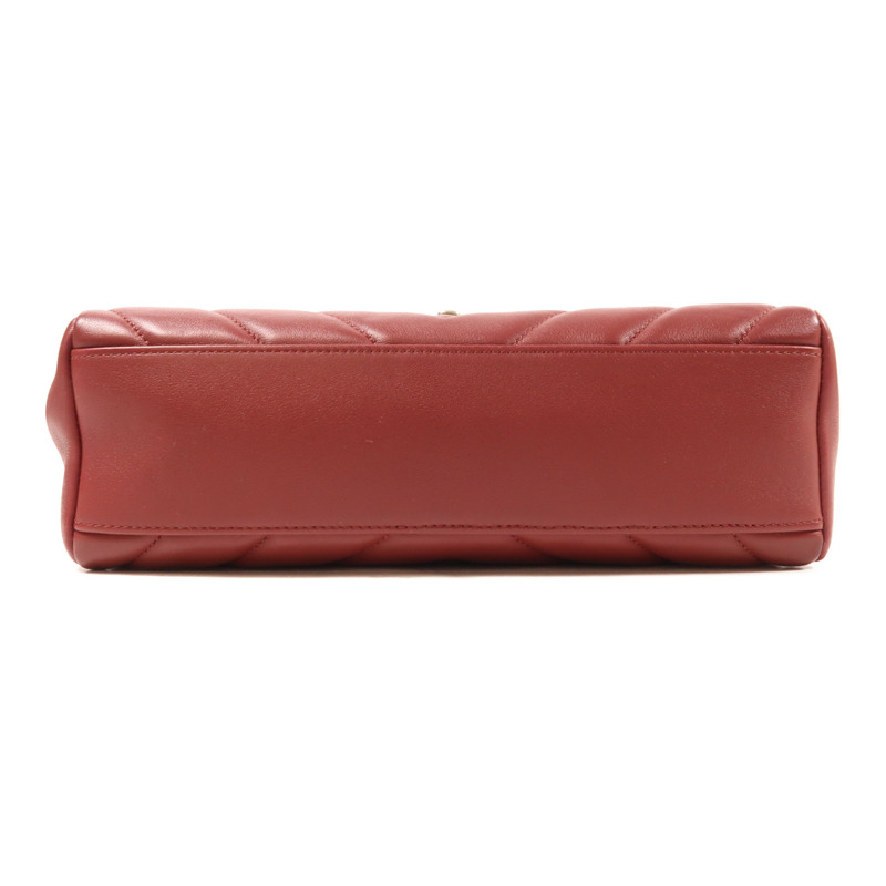 CHANEL 牛皮皮革2 Way Shoulder Bag金扣手挽肩背兩用袋-3