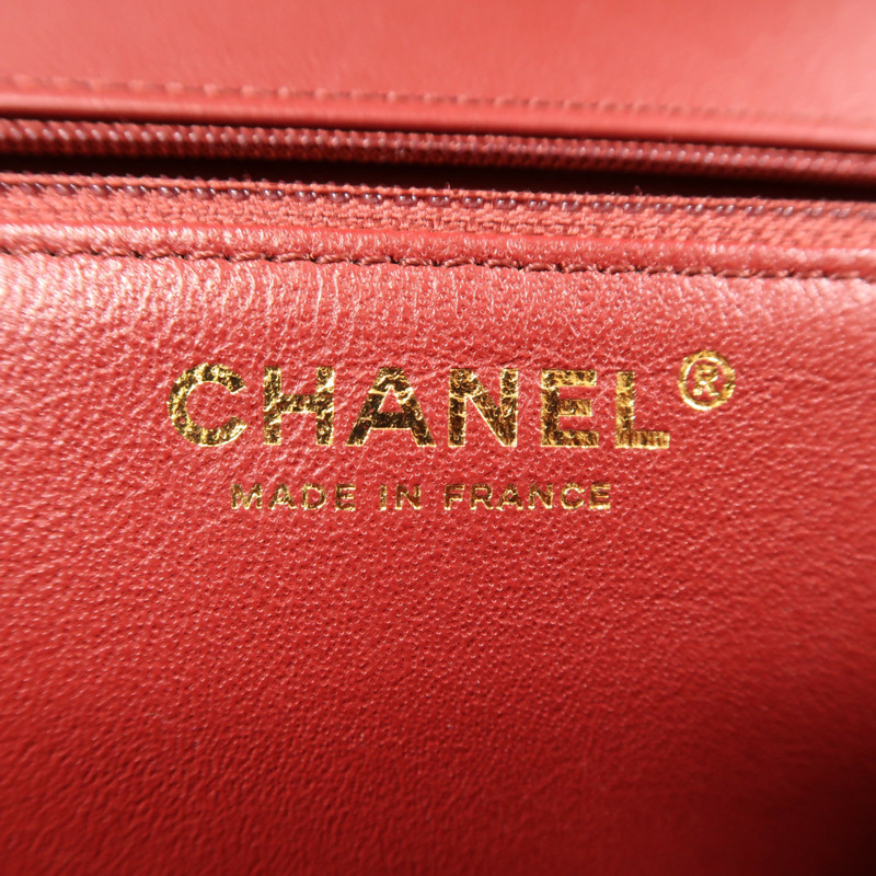 CHANEL 牛皮皮革2 Way Shoulder Bag金扣手挽肩背兩用袋-10