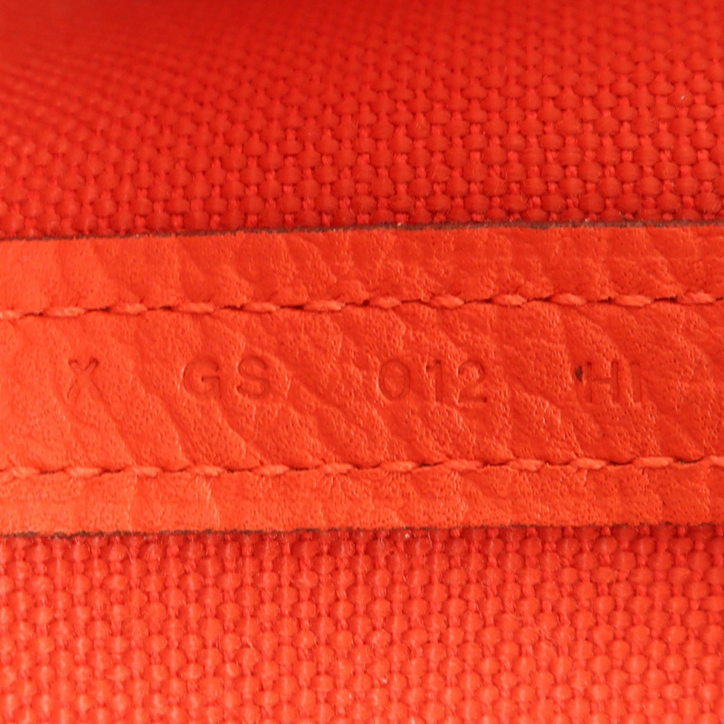 HERMES 帆布Garden Party PM銀扣手挽袋Rouge Exotique-11