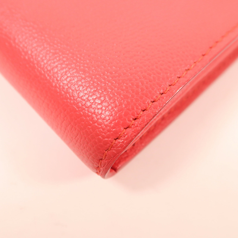 Delvaux 牛皮皮革Brillant Long Wallet銀扣長錢包-6