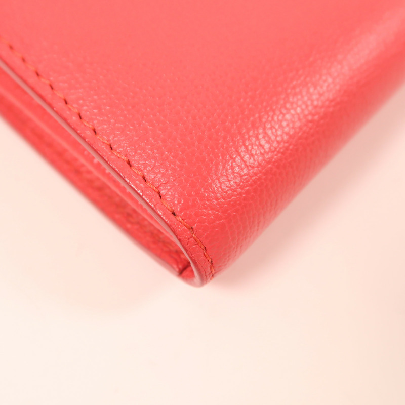 Delvaux 牛皮皮革Brillant Long Wallet銀扣長錢包-7