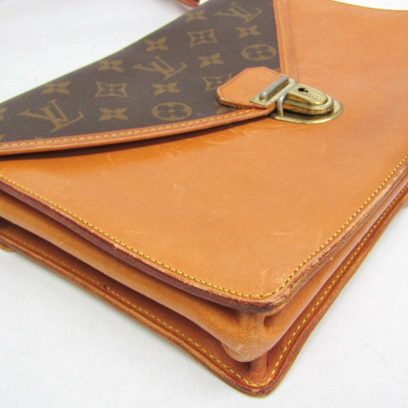 Louis Vuitton Monogram Sack Bifus M51310 男士、女士手提包、單肩包 棕色-5