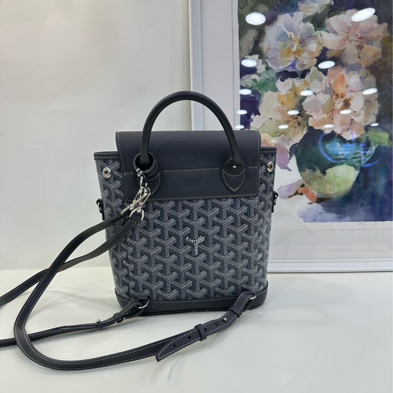 Goyard戈雅 Mini Alpin 雙肩包 灰色 25年1月購證，閒置99新-2
