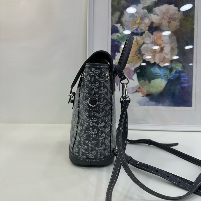 Goyard戈雅 Mini Alpin 雙肩包 灰色 25年1月購證，閒置99新-3