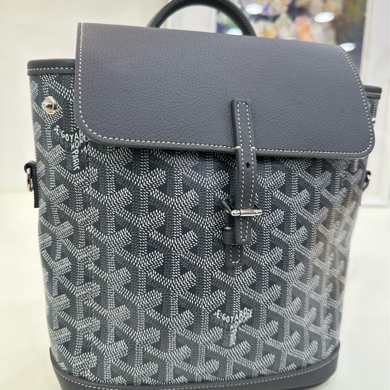 Goyard戈雅 Mini Alpin 雙肩包 灰色 25年1月購證，閒置99新-6