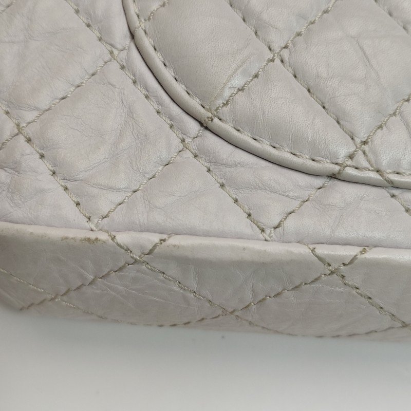 Chanel 2.55 Flag Bag 季節限定款 中號 牛皮 菱格絎縫 長方形旋扣 單肩包-15