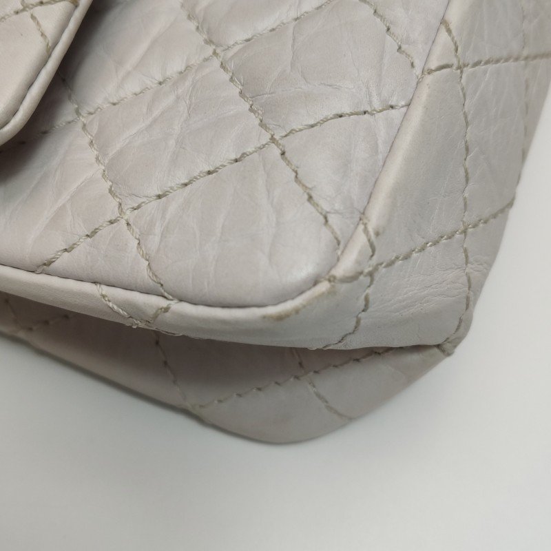 Chanel 2.55 Flag Bag 季節限定款 中號 牛皮 菱格絎縫 長方形旋扣 單肩包-18