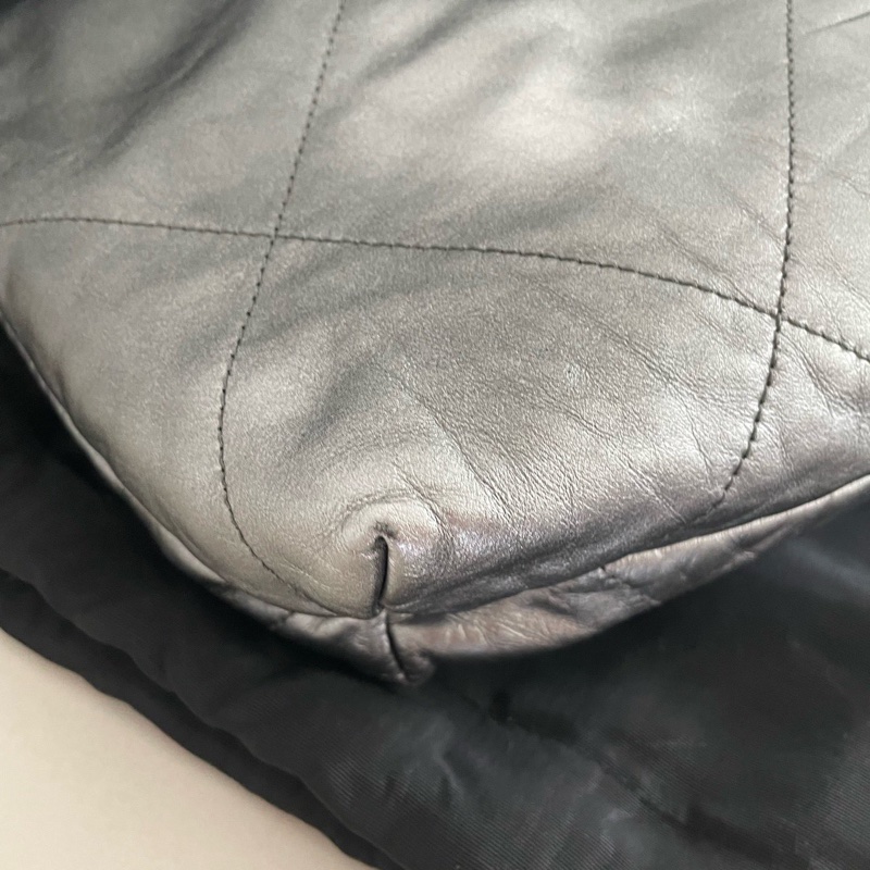 Chanel 24C系列22Bag 中號 約35cm  黑銀漸變色 限定款-4