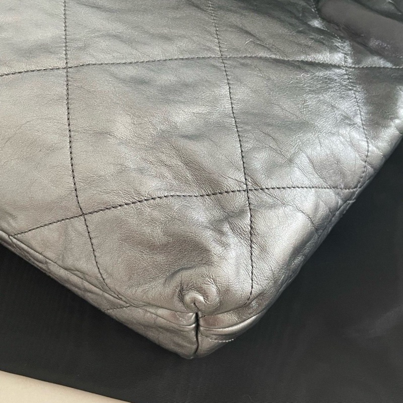 Chanel 24C系列22Bag 中號 約35cm  黑銀漸變色 限定款-6