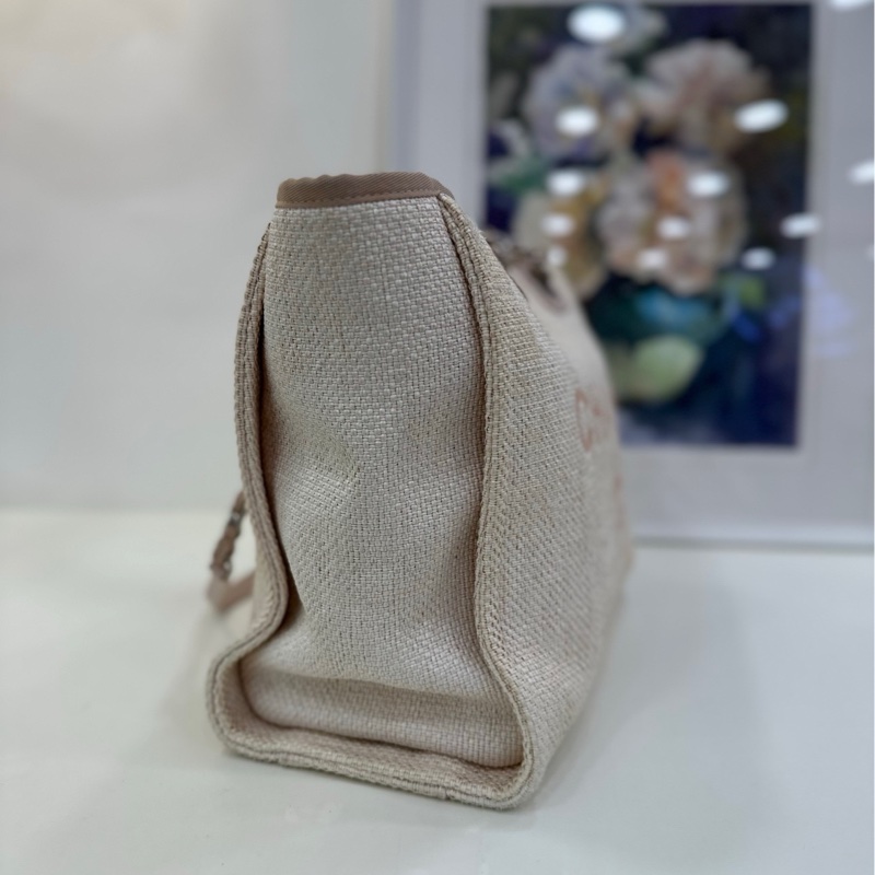 Chanel香奈兒粉紅沙灘包📐尺寸26*41*17cm,23開有卡-3
